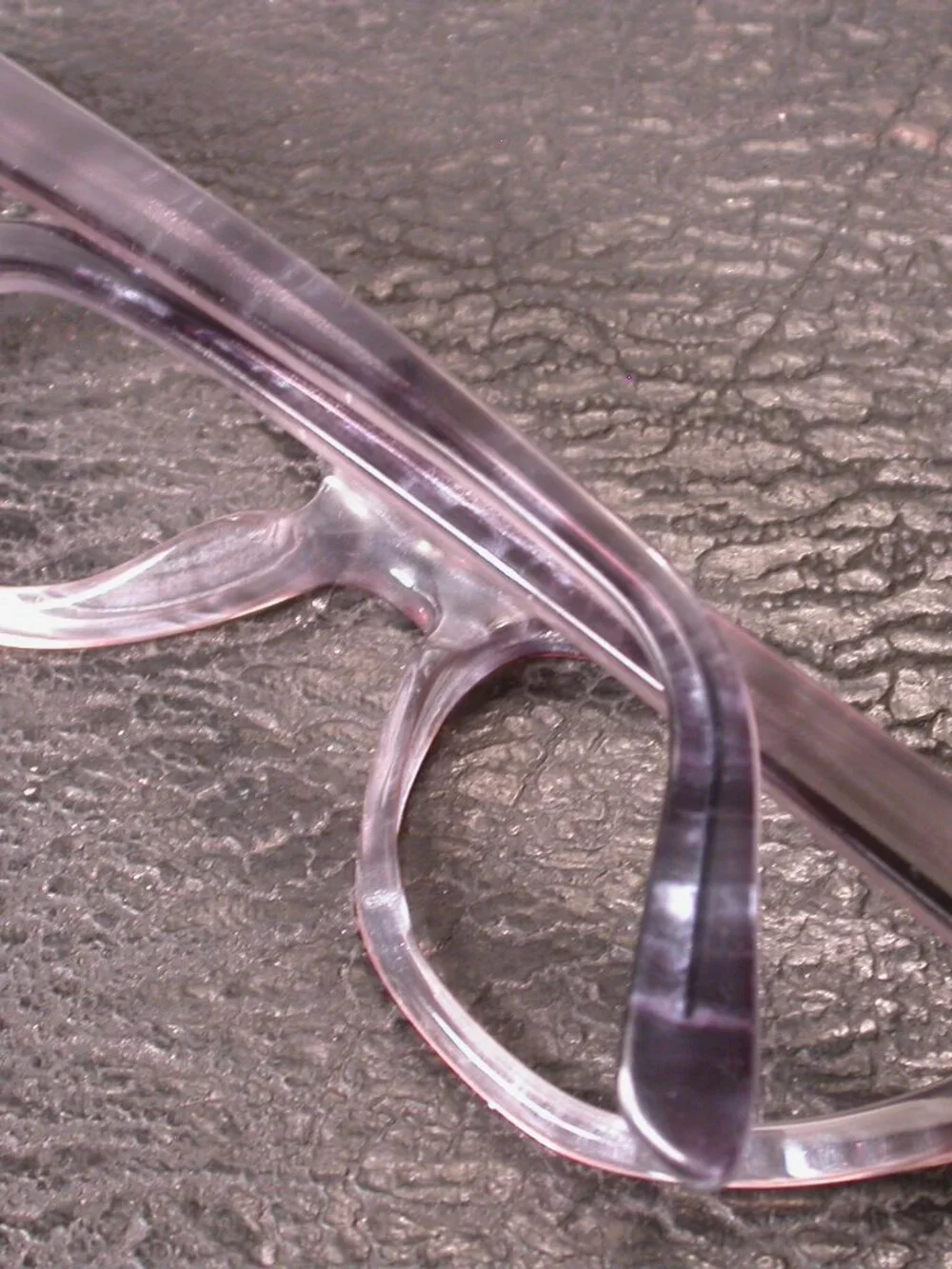 Francis Klein Capri Stylish Pearl Smoke Clear Eyeglasses Hand Made in France